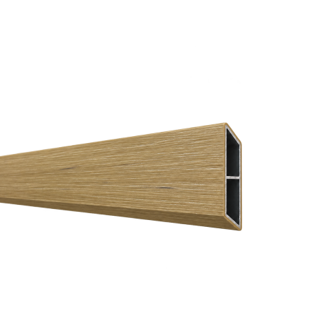 Elephant Dark Line Rhombus Aluminium Eiche co-extrudiert horizontal 180x174cm