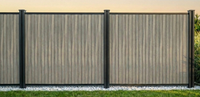 Flex Fence Cube Grundelement Silvergrey 180x188 cm
