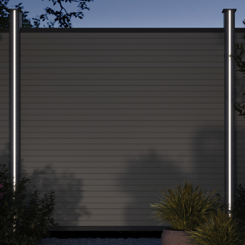 Osmo Licht-Abdeckleiste für Aluminiumpfosten 250 cm