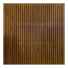 Hartholz braun Stripes Black 180x180cm