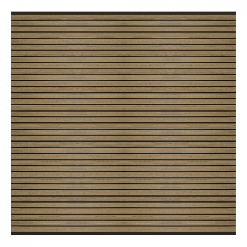 Elephant Steckzaun Set Triple Rhombus WPC Eiche Leisten Schwarz