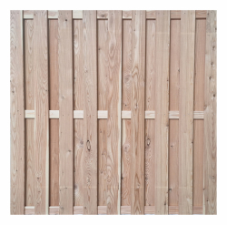 Bohlenzaun L�rche natur Baltrum gerade 180x180cm