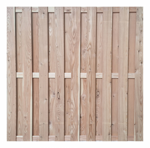 Bohlenzaun Kiel Lärche natur gerade 180x200cm EXTRA HOCH!