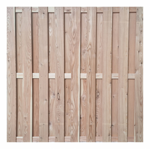 Bohlenzaun Kiel Lärche natur gerade 180x200cm EXTRA HOCH!
