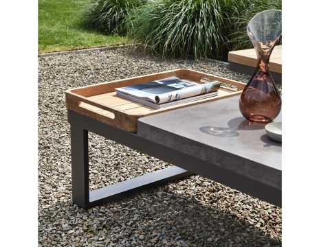 Apple Bee Mura Taupe Eck-Loungegarnitur 267x333cm inkl. Polster