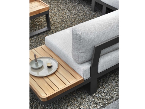 Apple Bee Mura Taupe Eck-Loungegarnitur 267x333cm inkl. Polster