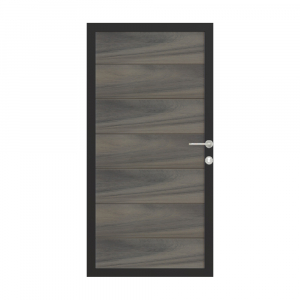 Osmo Multi Fence Co-Extrusion Silvergrey Tor 89x178 Rahmen Anthrazit inkl. Beschlag