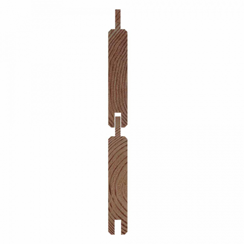 Selbstbauzaun Gardo XL DIY Kiefer KDI Braun 90x194 cm