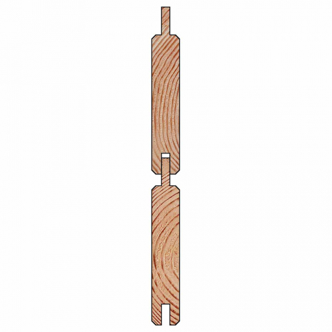 Selbstbauzaun Gardo XL DIY Lärche natur 180x194 cm