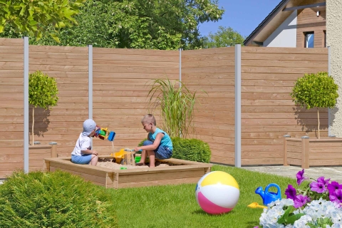 Selbstbauzaun Gardo XL DIY L&auml;rche natur 90x194cm
