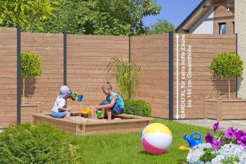 Selbstbauzaun Gardo XL DIY L&auml;rche natur 90x194cm