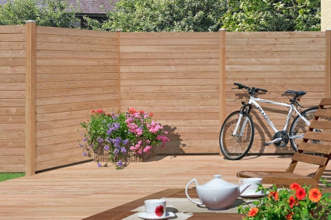 Selbstbauzaun Gardo XL DIY L&auml;rche natur 90x194cm