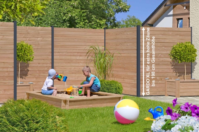 Selbstbauzaun Gardo XL DIY L&auml;rche natur 90x194cm