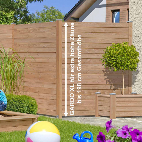 Gardo XL Eckpfosten Lärche natur 200cm - 9,0x9,0cm