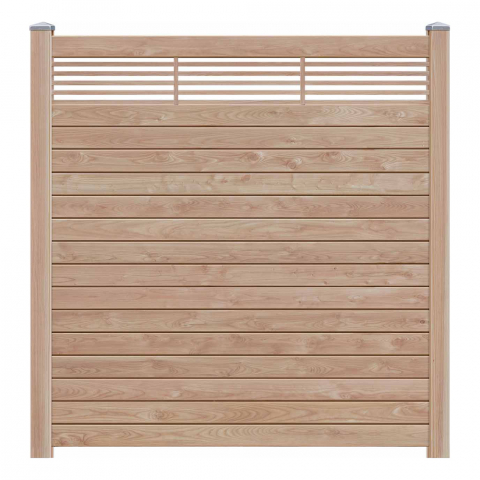 Selbstbauzaun Gardo XL DIY Lärche natur mit Rankelement 180x194 cm
