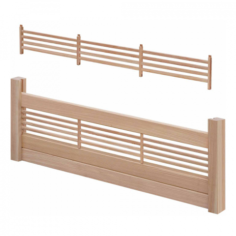 Selbstbauzaun Gardo XL DIY Lärche natur mit Rankelement 180x194 cm