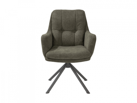 Habufa Madelaine Armlehn-, Drehstuhl - Vada Moos Grün