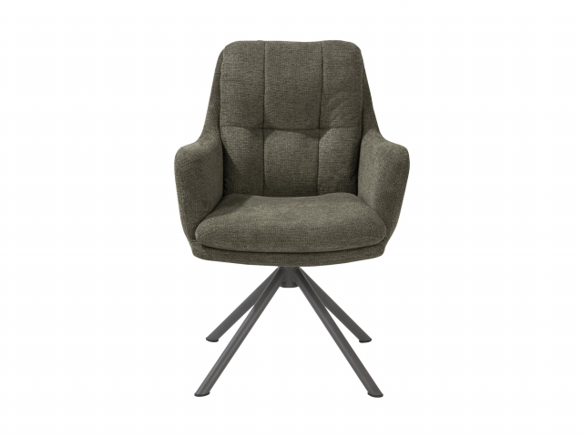 Habufa Madelaine Armlehn-, Drehstuhl - Vada Moos Grün