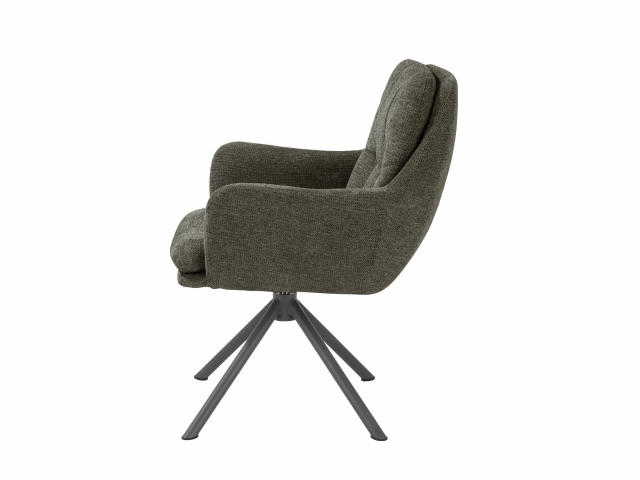 Habufa Madelaine Armlehn-, Drehstuhl - Vada Moos Grün