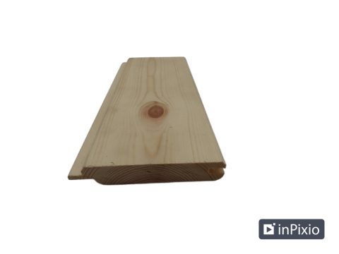 Profilbrett Duo Soft-Fasebrett 21x121 mm europ. Lärche unbehandelt