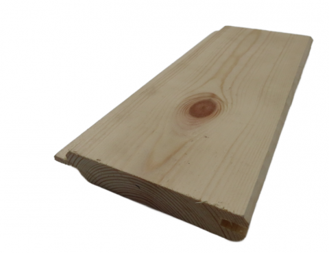 Profilbrett Duo Soft-Fasebrett 21x121 mm europ. Lärche unbehandelt