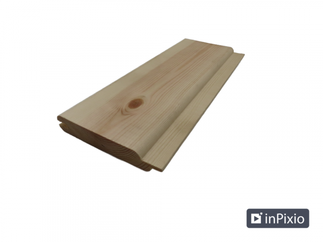 Profilbrett Duo Soft-Fasebrett 21x121 mm europ. Lärche unbehandelt