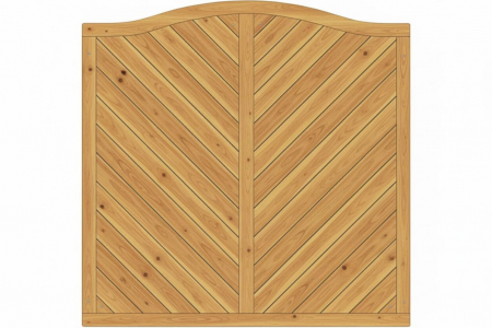 Sichtschutzzaun Lido Kronenbogen Lärche-Douglasie 180x180-165cm Sichtschutzzaun Lido Kronenbogen Lärche-Douglasie 180x180-165cm