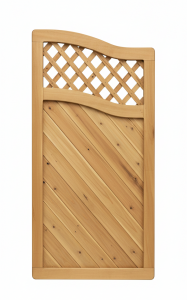 Sichtschutzzaun Lido Abschluss mit Gitter Lärche-Douglasie 90x165-150cm Sichtschutzzaun Lido Abschluss mit Gitter Lärche-Douglasie 90x165-150cm