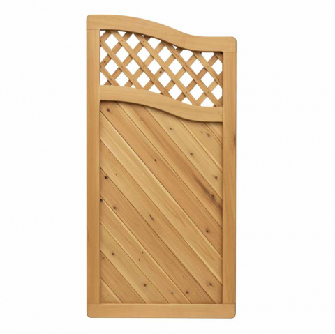 Sichtschutzzaun Lido Abschluss mit Gitter L�rche-Douglasie 90x165-150cm