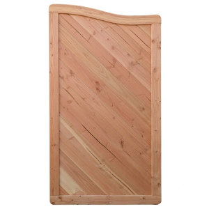Sichtschutzzaun Lido Abschluss mit Gitter L&auml;rche-Douglasie 90x165-150cm