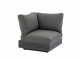 Zebra Cubo Neo Lounge Eckteil graphite 81 x 81 x 76 cm inkl. Polster