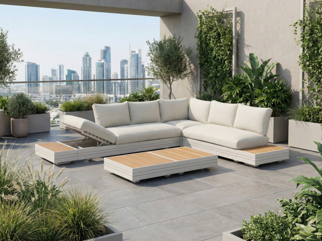 Zebra Cubo Neo Lounge 2-Sitzer light taupe