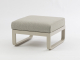 Zebra Fly Lounge Hocker, light taupe