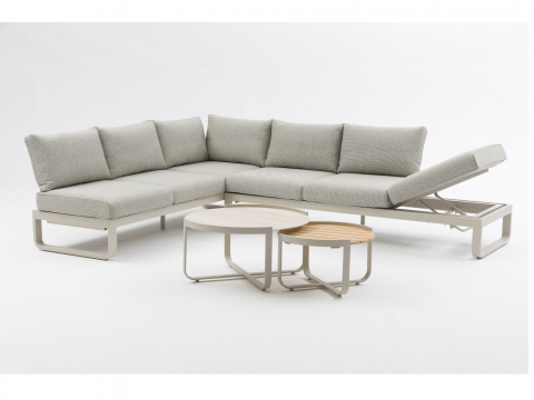 Zebra Fly Lounge Tisch-Set, light taupe