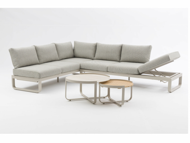 Zebra Fly Lounge Tisch-Set, light taupe