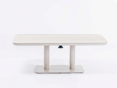 Zebra Move Tisch 140x80x51-71cm light taupe