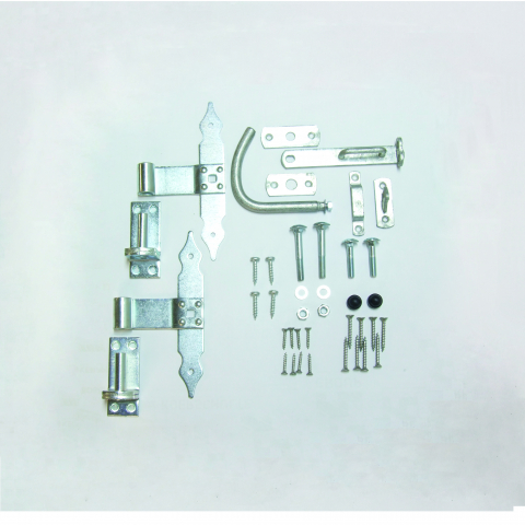 Beschlag f&uuml;r Bogen-Dichtzaunt&uuml;ren verzinkt