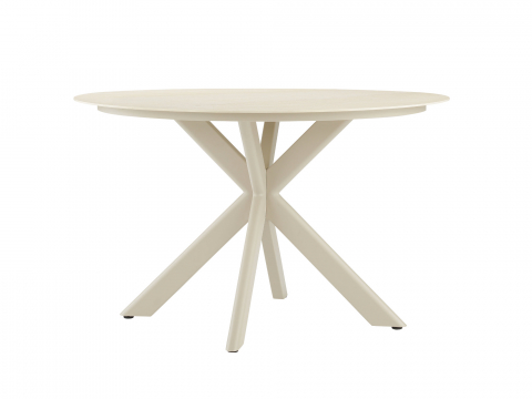 Zebra Mantis Tisch 120x120x74cm light taupe