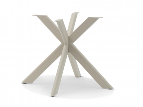 Zebra Mantis Tisch 120x120x74cm light taupe