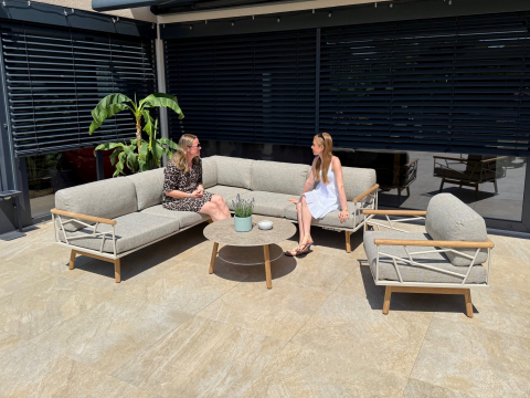 Zebra Solena Loungesessel light taupe