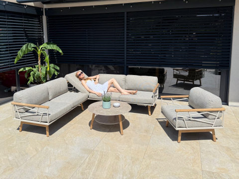 Zebra Solena Lounge Kaffeetisch light taupe