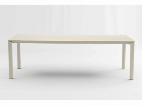 Zebra Vero Tisch 240x100x75cm light taupe