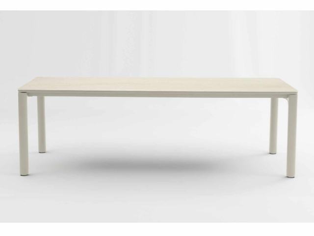 Zebra Vero Tisch 240x100x75cm light taupe