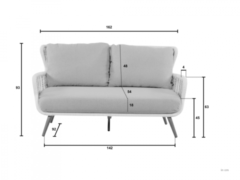 Apple Bee Key Largo 2-Sitzer Lounge Sofa