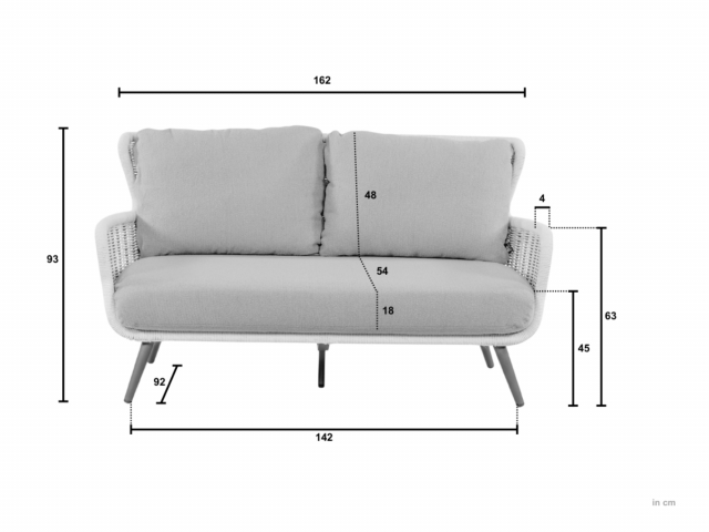 Apple Bee Key Largo 2-Sitzer Lounge Sofa