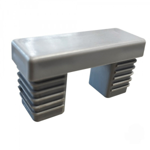 Elephant Pfostenkappe grau f&uuml;r Wandanschlussleiste 68x25 mm