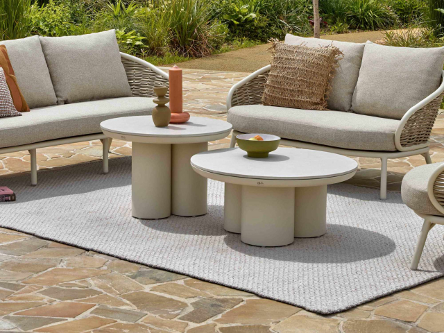 Apple Bee Tonga Loungetisch Set oyster