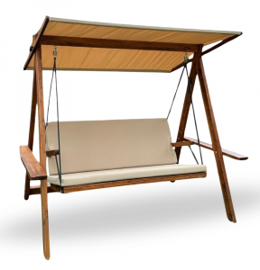 Pemode Hollywoodschaukel Riva 2100, Camel - Skandinavische Pinie + Fichte