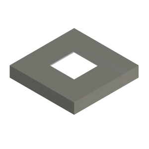 Osmo Pfosten-Tr&auml;gerabdeckung Typ B - C zum einbetonieren Grau