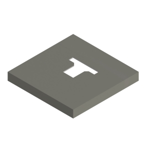 Osmo Pfosten-Tr&auml;gerabdeckung Typ D zum aufd&uuml;beln Grau